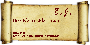 Bogdán Józsua névjegykártya